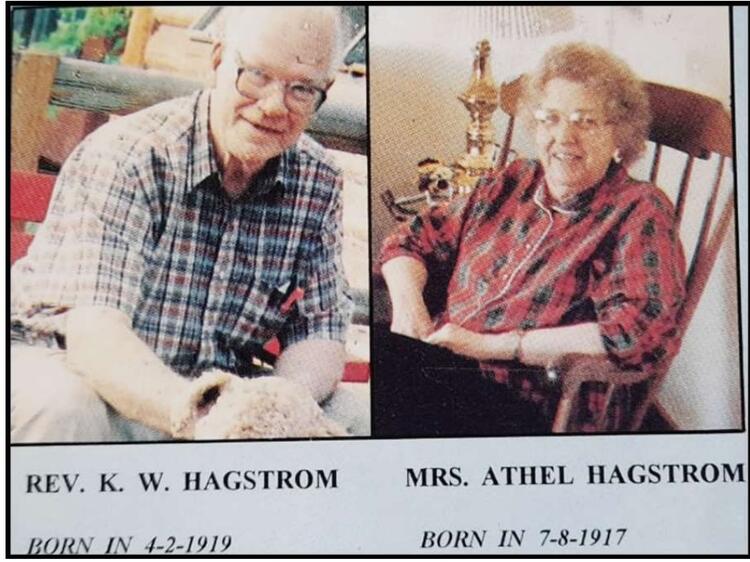 Rev. K.W. Hagstrom and his wife Rev. K.W. Hagstrom and his wife